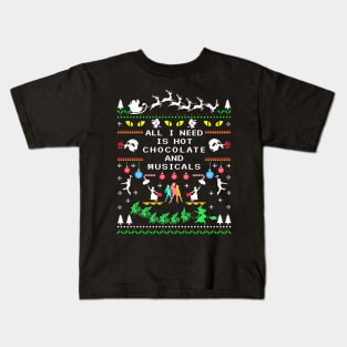 Hot Chocolate and Musicals Kids T-Shirt